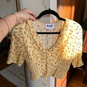 Rouje Paris ALESSIO Top Mini tulipe paille